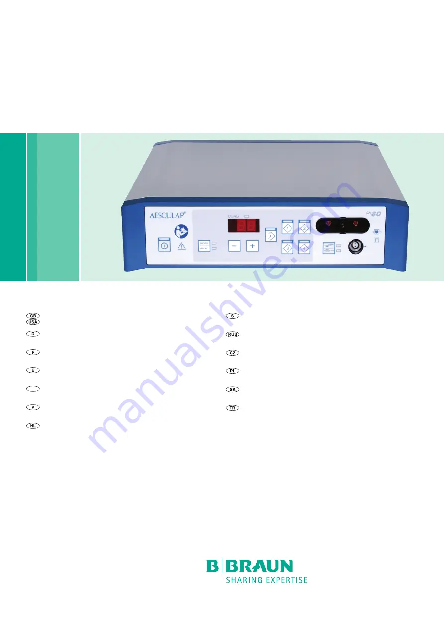 Braun Aesculap GN060 Скачать руководство пользователя страница 1