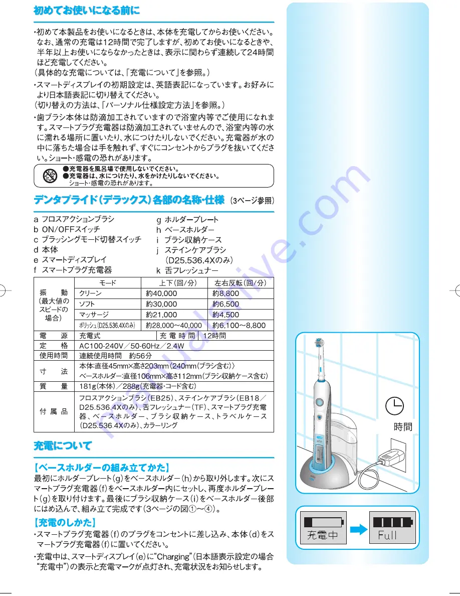 Braun Denta-Pride Toothbrush Owner'S Manual Download Page 5