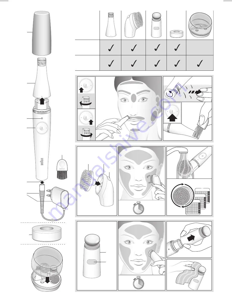 Braun FaceSpa Pro 911 Manual Download Page 2