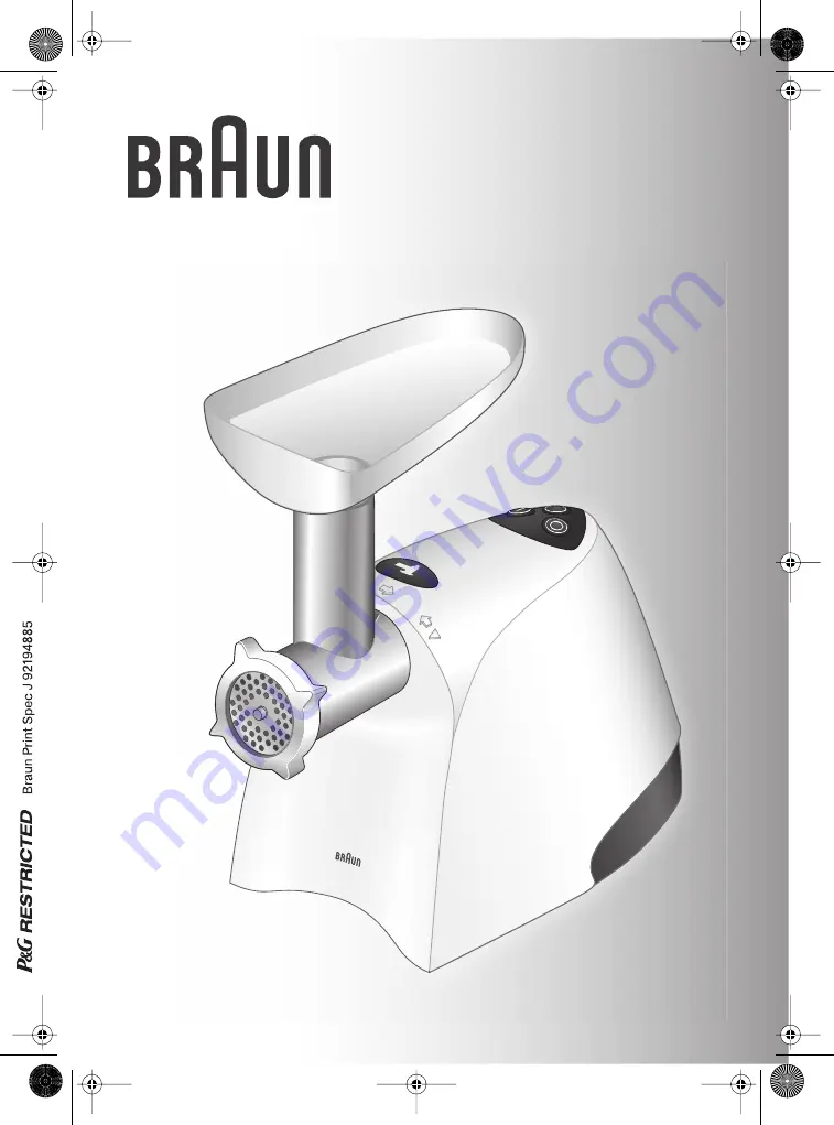 Braun Multiquick 7 G 3000 Скачать руководство пользователя страница 1