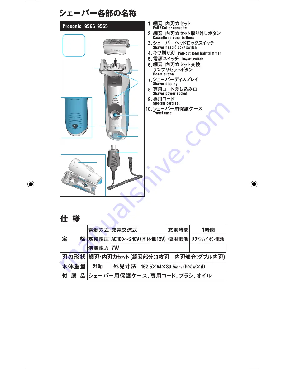 Braun Prosonic 9565 Скачать руководство пользователя страница 7