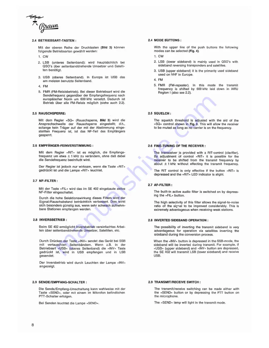 Braun SE 401 dig User Manual Download Page 7