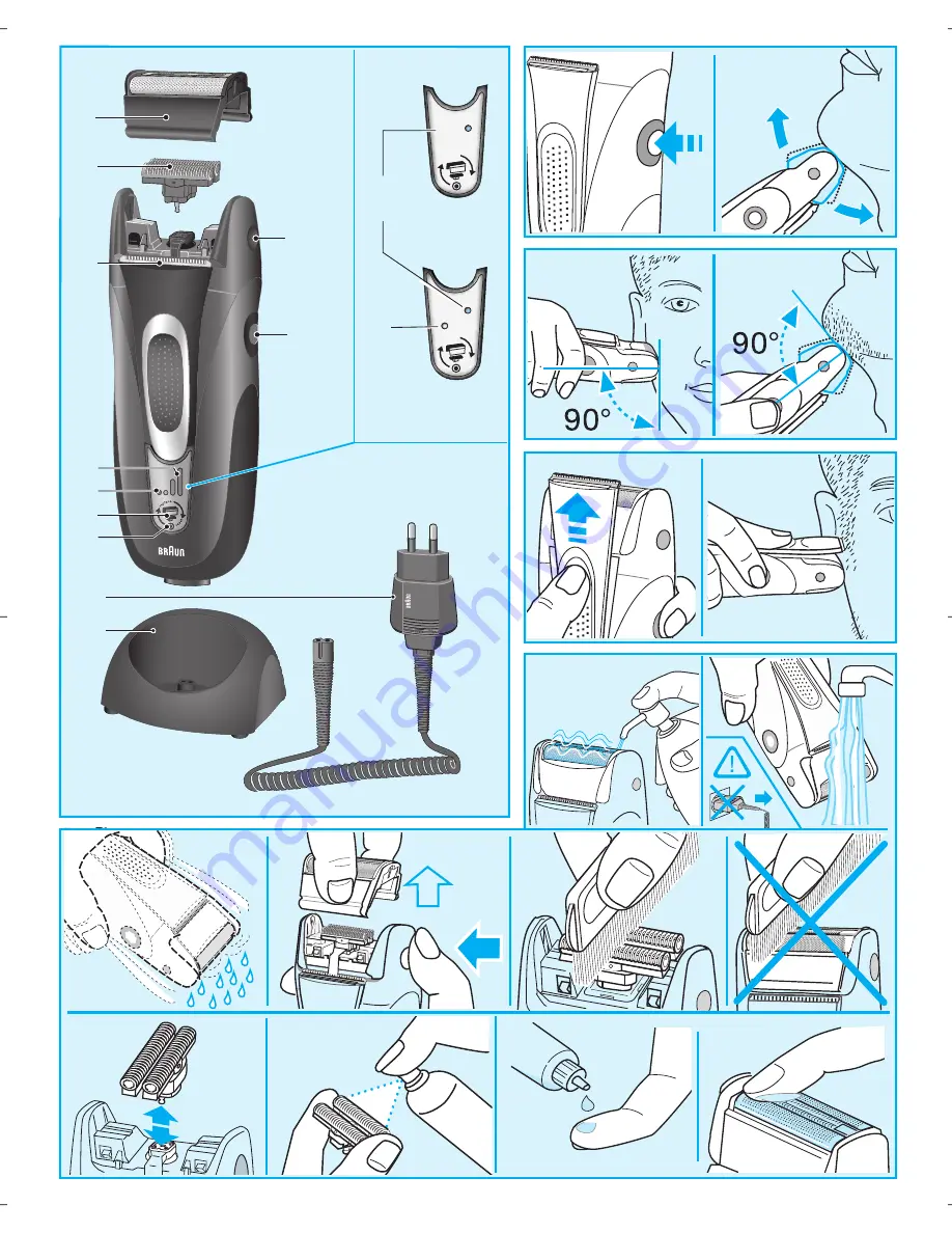 Braun SERIES 3 360 Manual Download Page 3