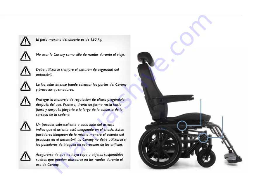 BraunAbility Carony 16 User Manual Download Page 128