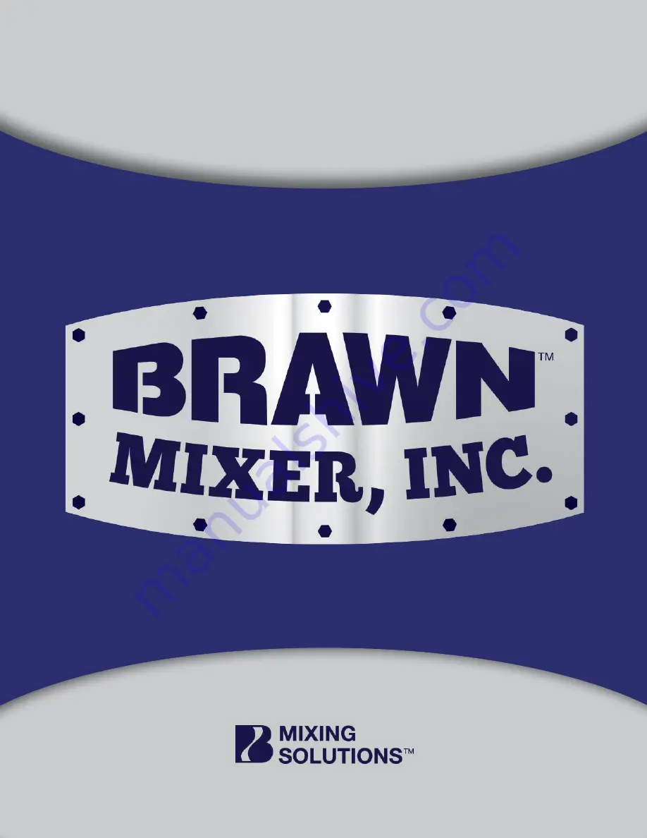 Brawn BGMF100 Operation And Maintenance Manual Download Page 1