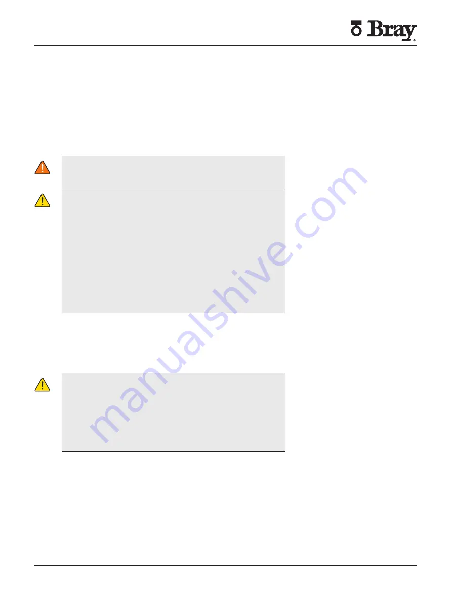 Bray FLOW-TEK 19 Series Installation, Operation And Maintenance Manual Download Page 16