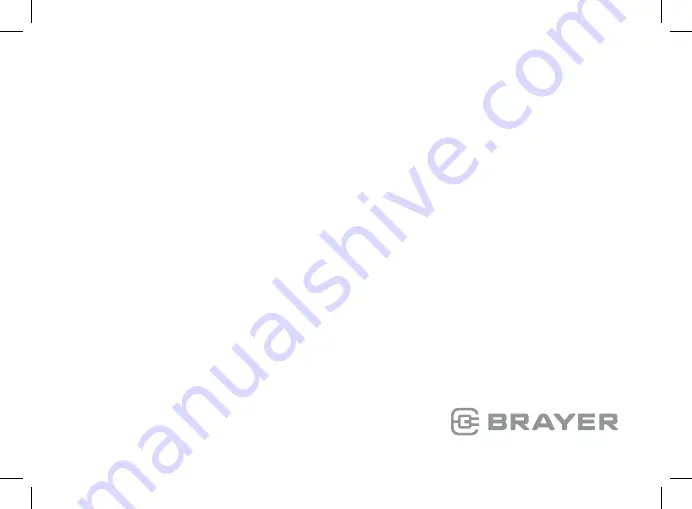 BRAYER BR2003 Instruction Manual Download Page 36