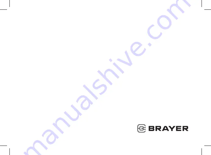 BRAYER BR2701 Instruction Manual Download Page 104