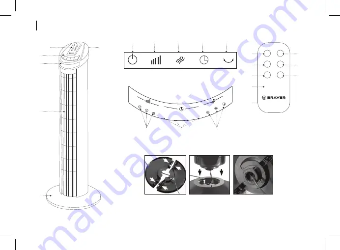 BRAYER BR4958BK Instruction Manual Download Page 4