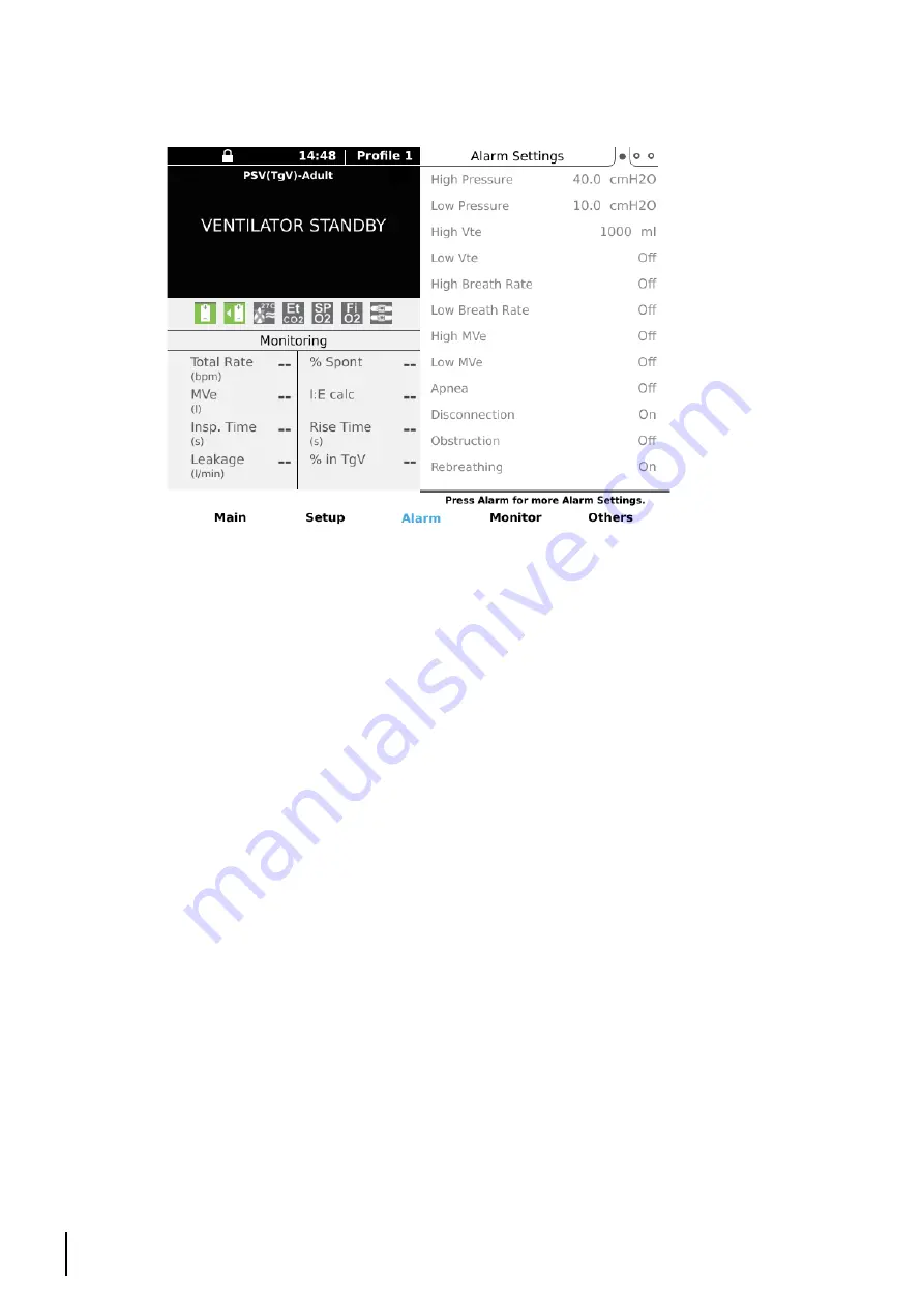 Breas Medical Vivo 45 User Manual Download Page 52