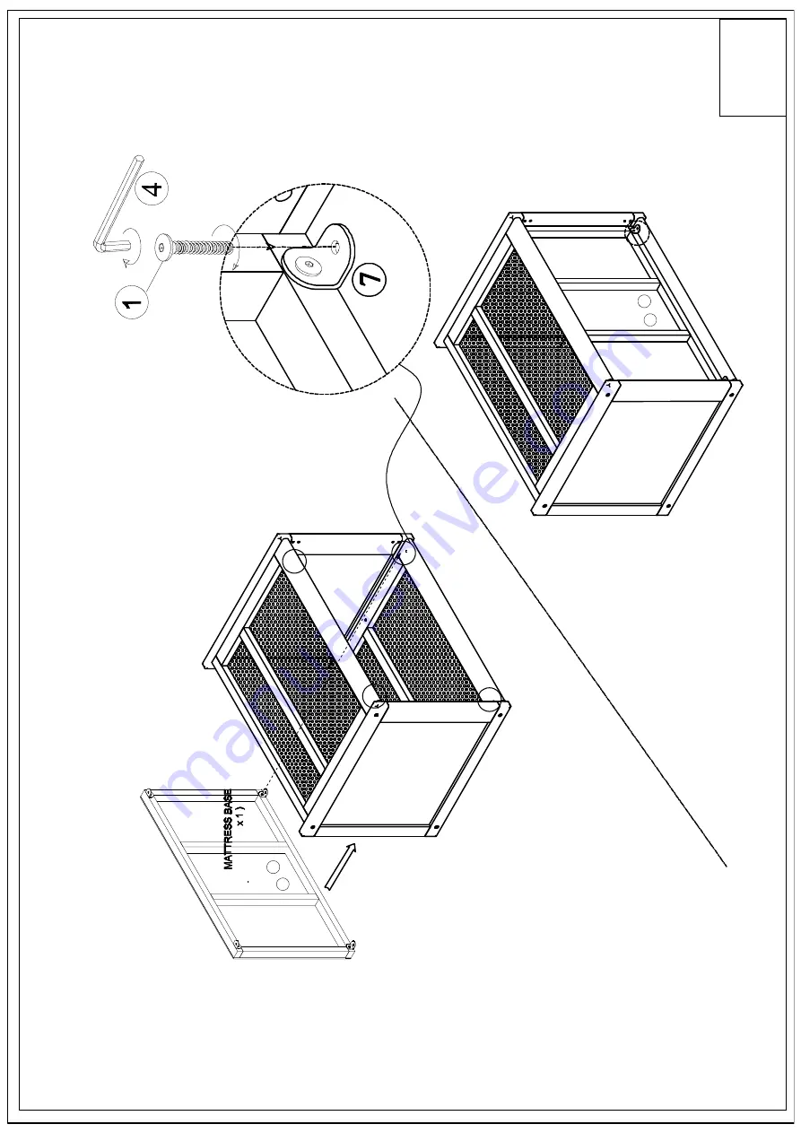 BreathableBaby Breathable Mesh Mini Crib Assembly Instructions Manual Download Page 9