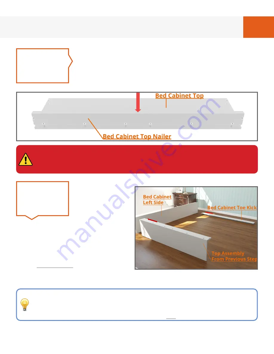 BREDABEDS MURPHY BED W/ RIGHT HUTCH Manual Download Page 21