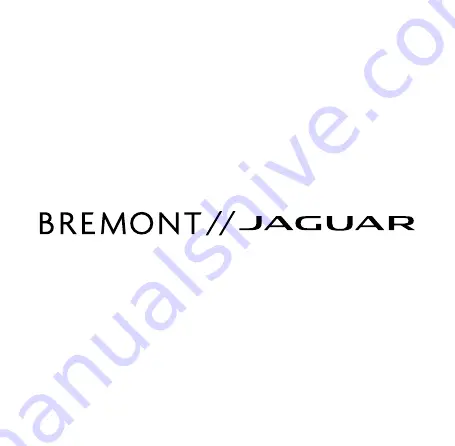 Bremont JAGUAR MKIII Скачать руководство пользователя страница 1