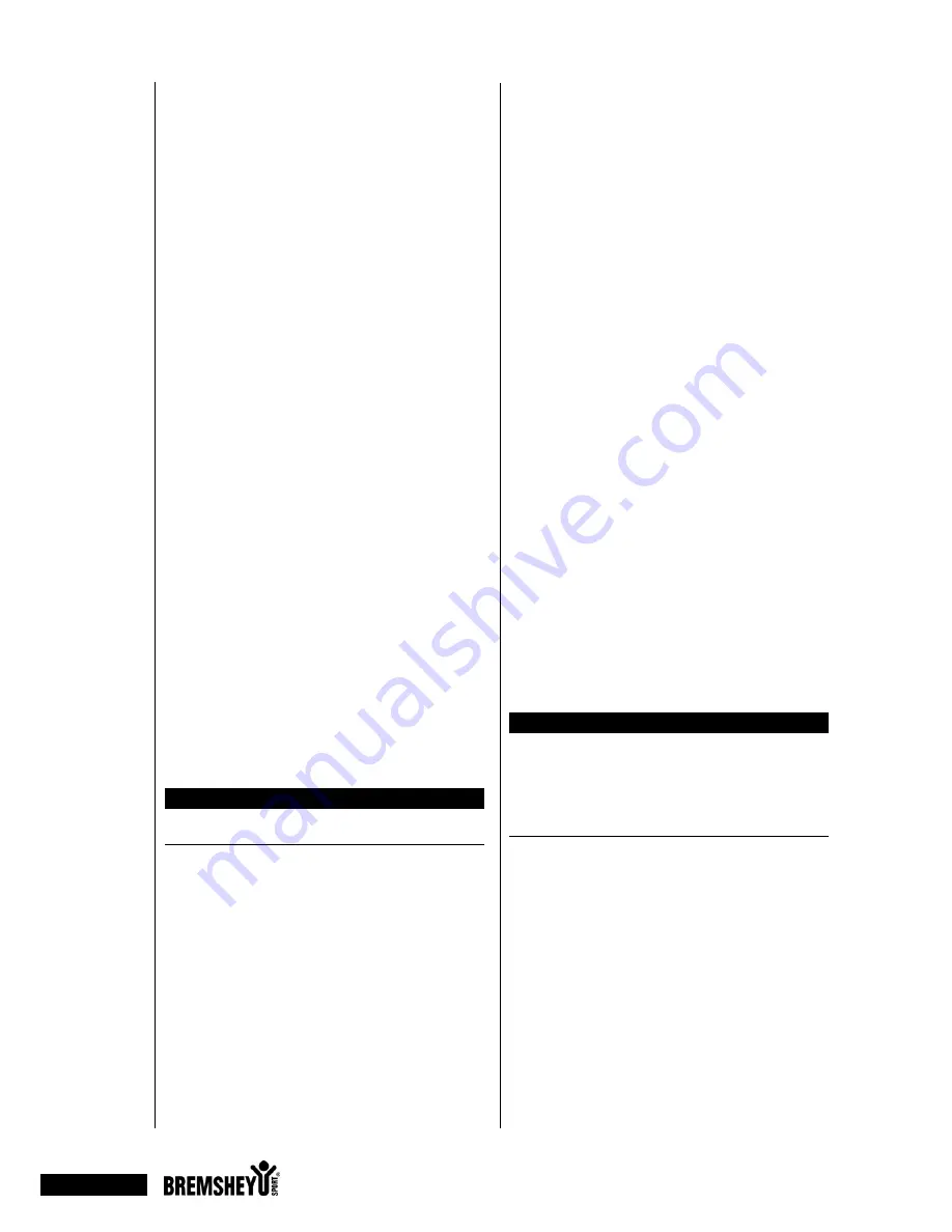 Bremshey sprinter control Owner'S Manual Download Page 18