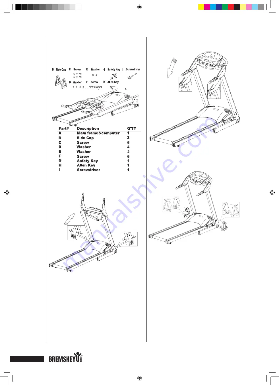 Bremshey TREADLINE PACER Owner'S Manual Download Page 12