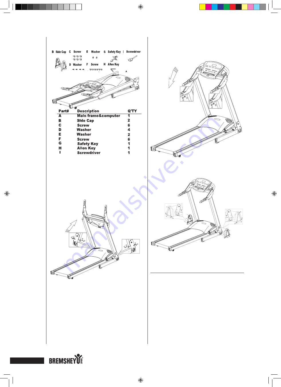 Bremshey TREADLINE PACER Owner'S Manual Download Page 40