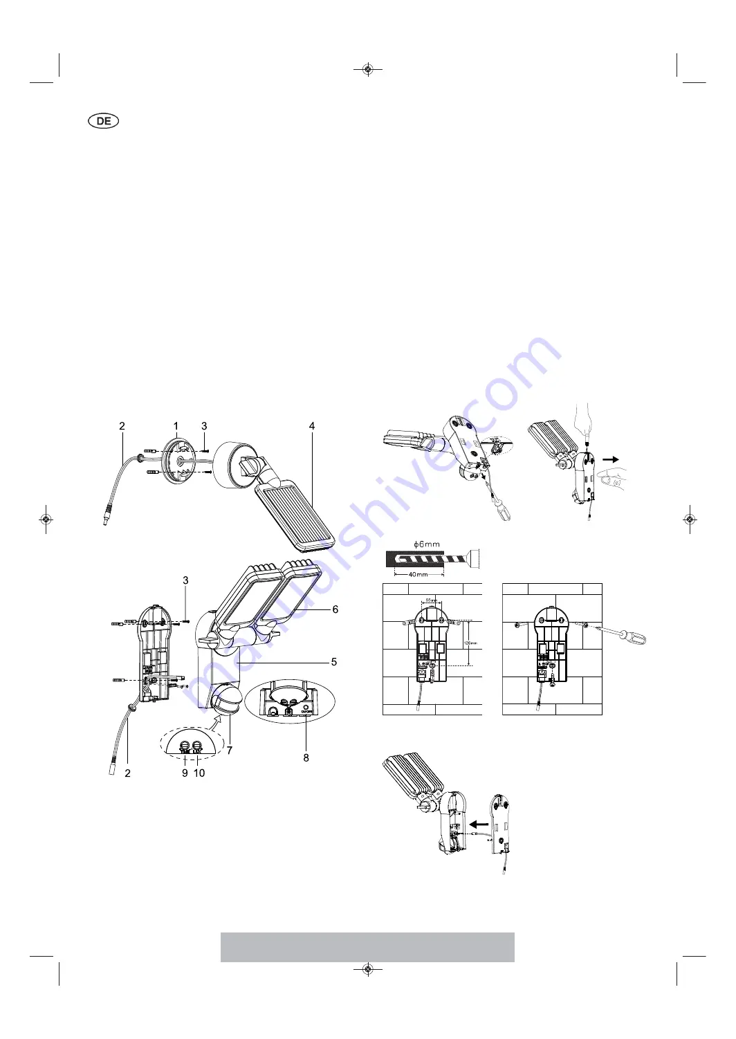 brennenstuhl SOL LV0805 P1 IP44 Instructions For Installation And Use Manual Download Page 2