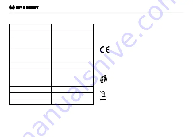 Bresser 3830100000000 Instruction Manual Download Page 8