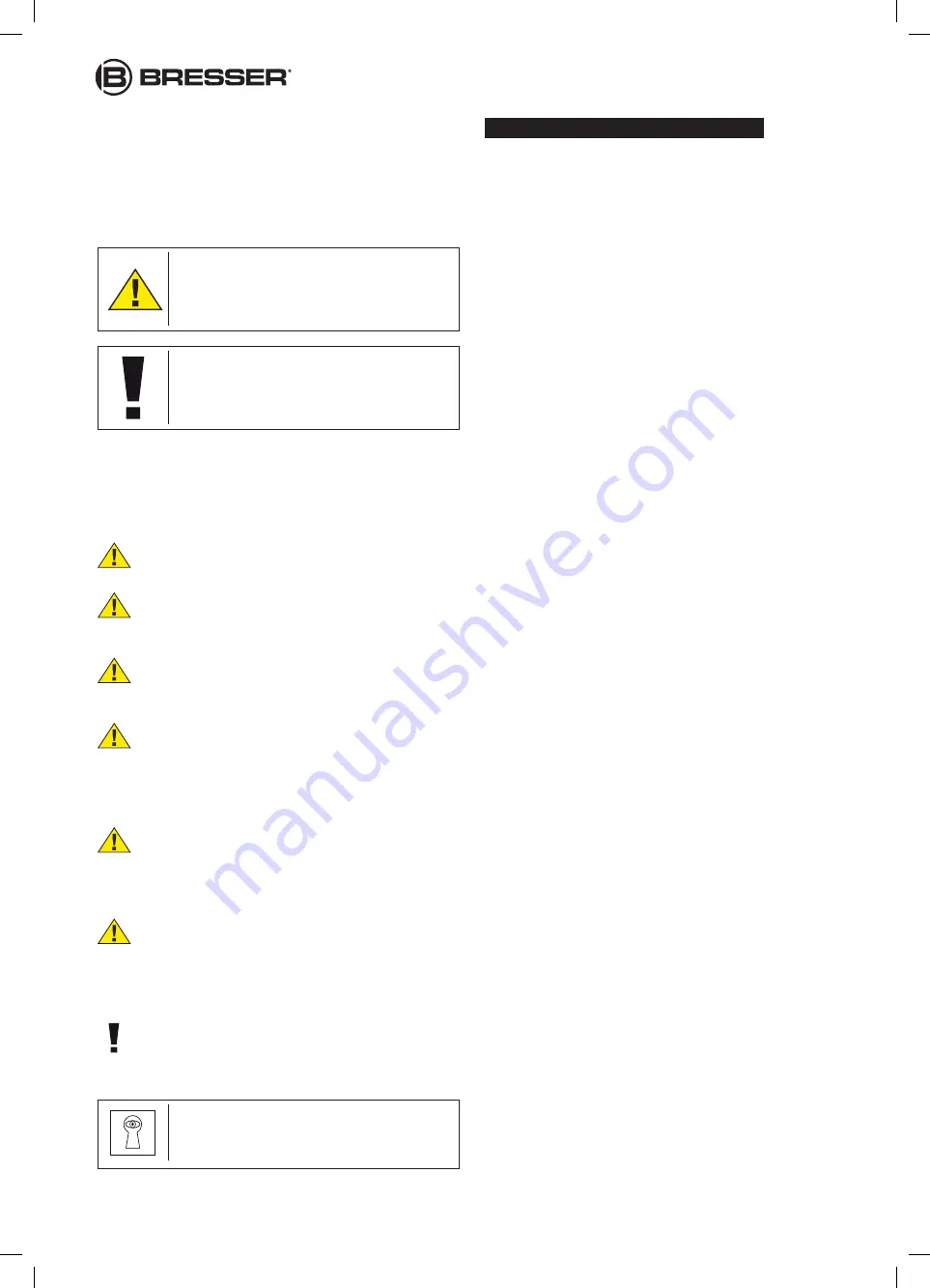 Bresser 47-01170 Operating Instructions Manual Download Page 6