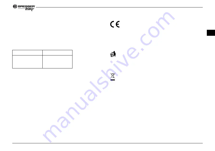 Bresser junior Operating Instructions Manual Download Page 17