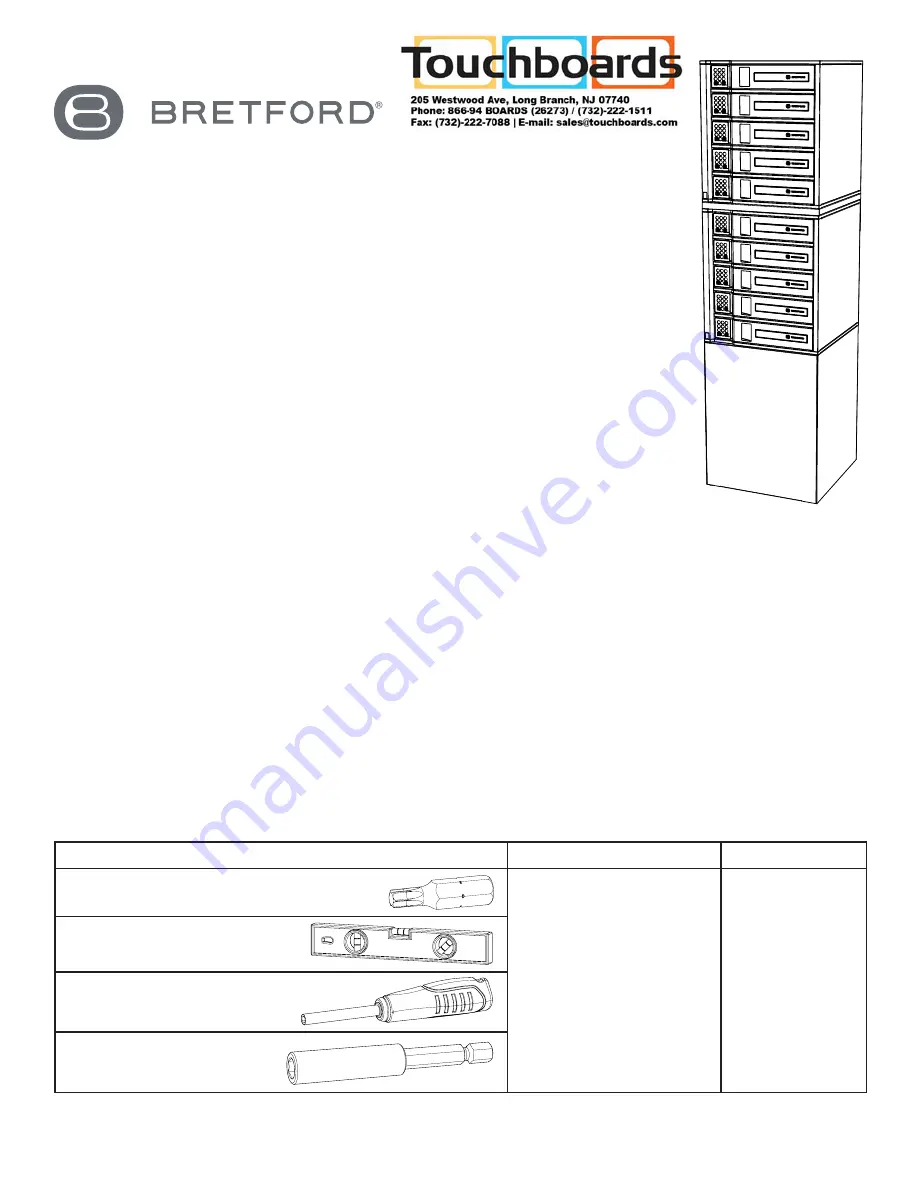 Bretford TechGuard Connect Assembly & Installation Download Page 1