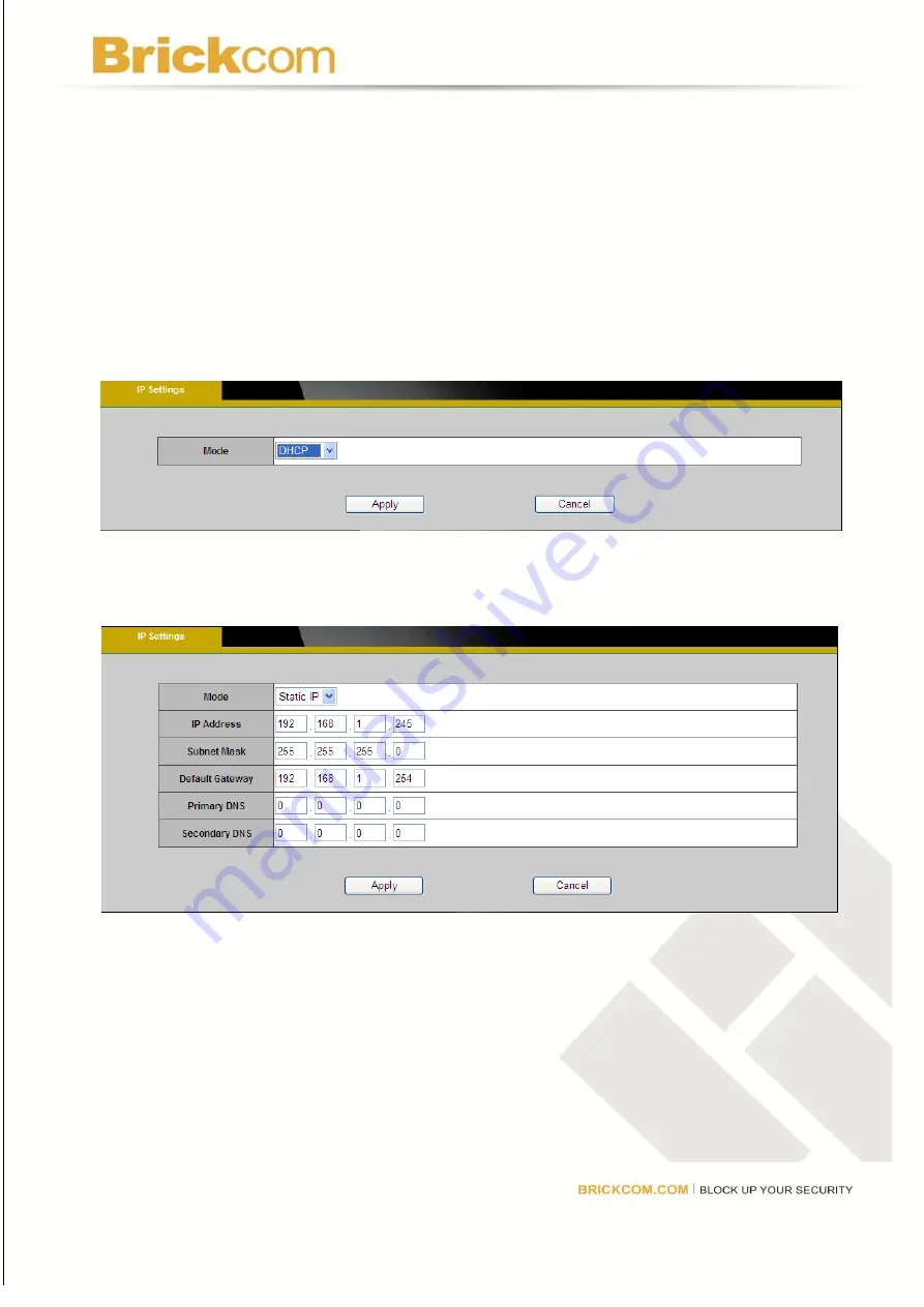 Brickcom Fixed Box FB-100A User Manual Download Page 54