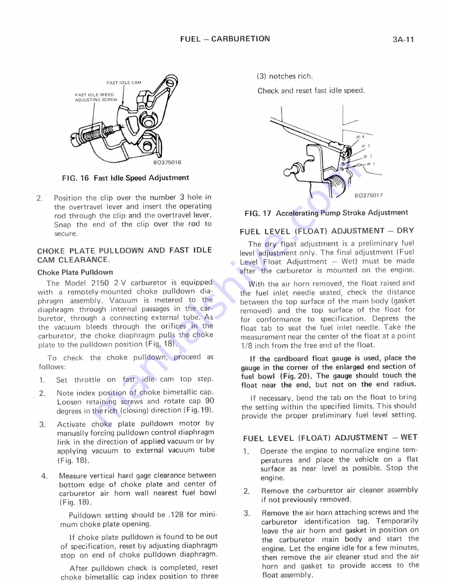 Bricklin SV-1 1975 Service Manual Supplement Download Page 70