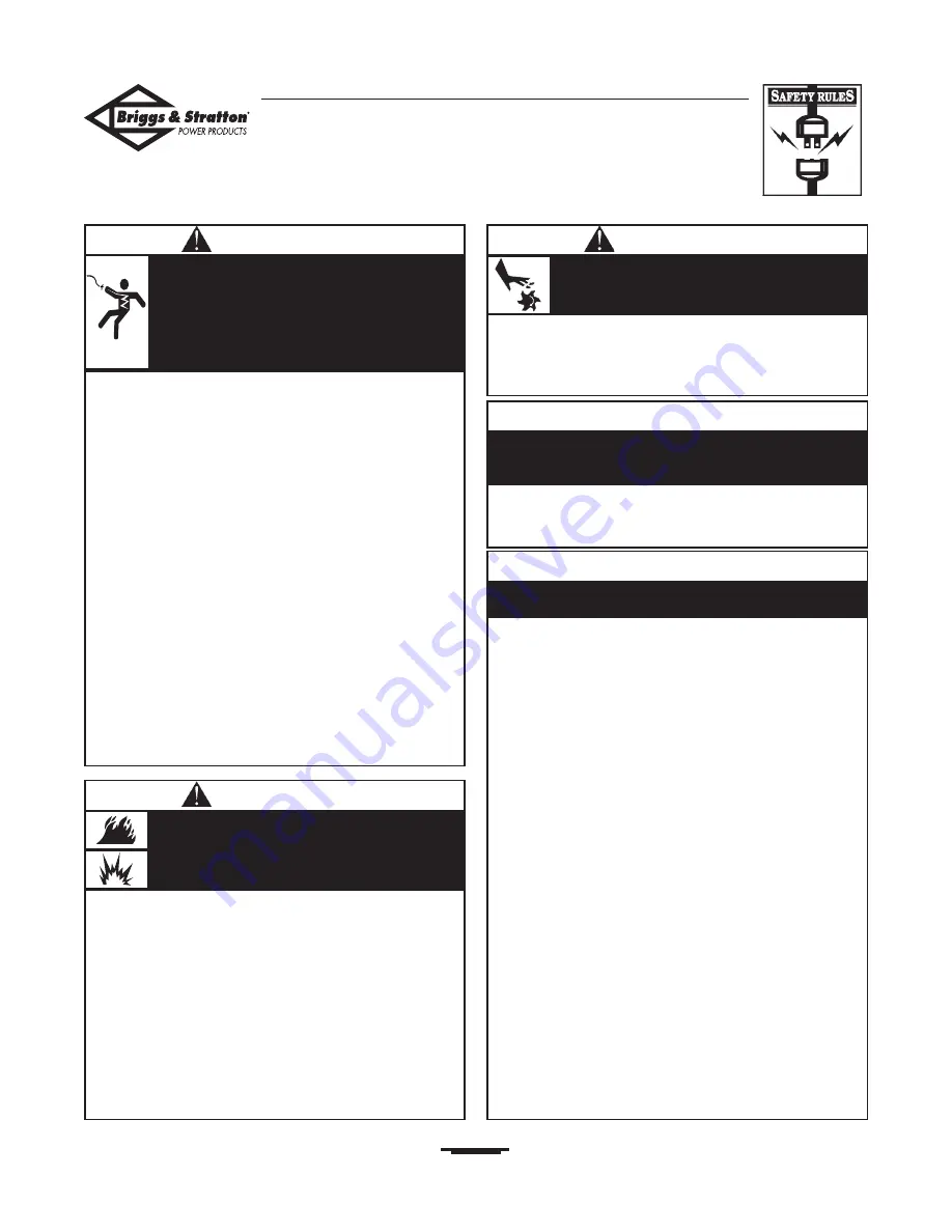 Briggs & Stratton 01975-0 Installation And Owner'S Manual Download Page 4