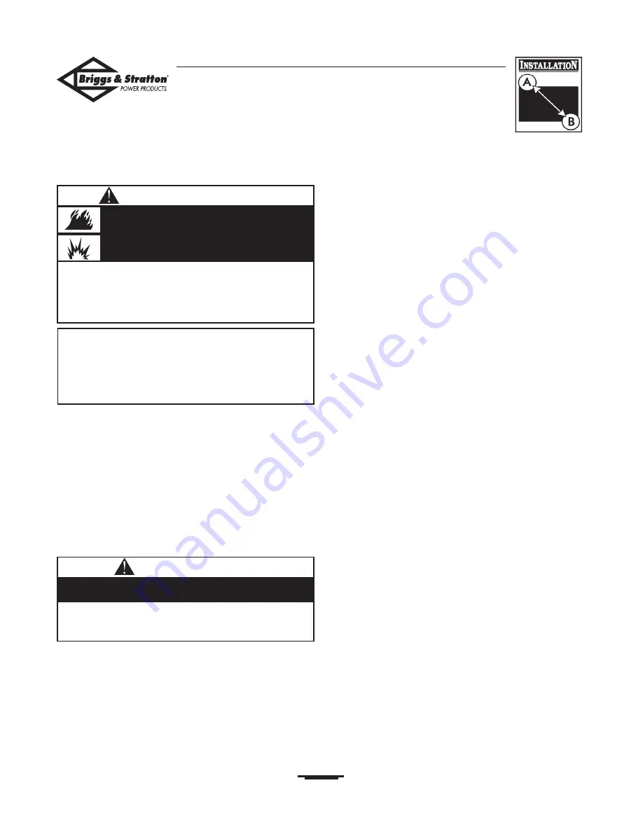 Briggs & Stratton 01975-0 Installation And Owner'S Manual Download Page 68