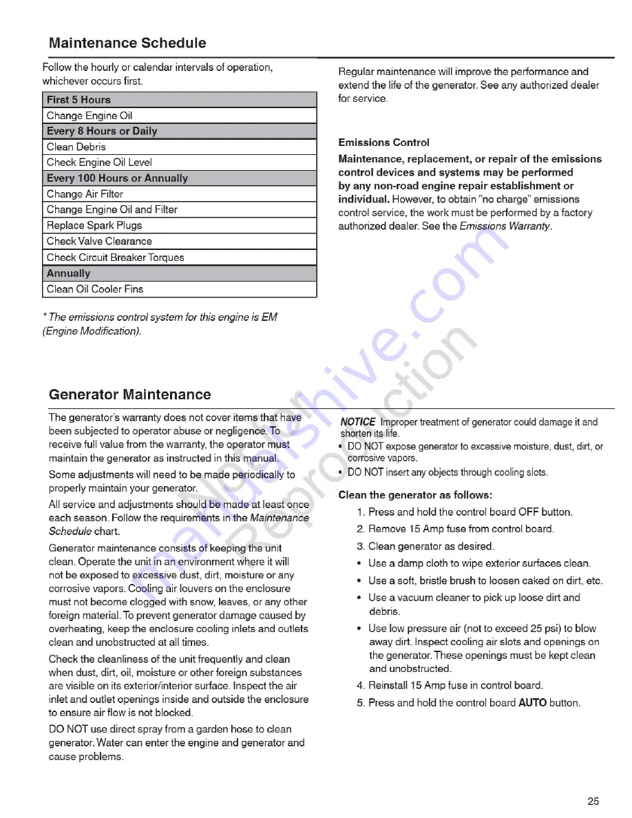 Briggs & Stratton 040517-00 Operator'S Manual Download Page 25