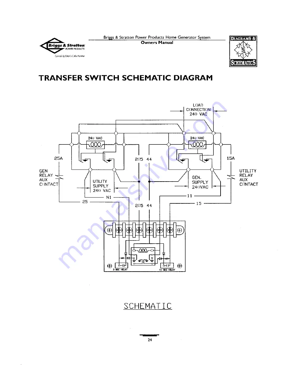 Briggs & Stratton 190732GS Owner'S Manual Download Page 24