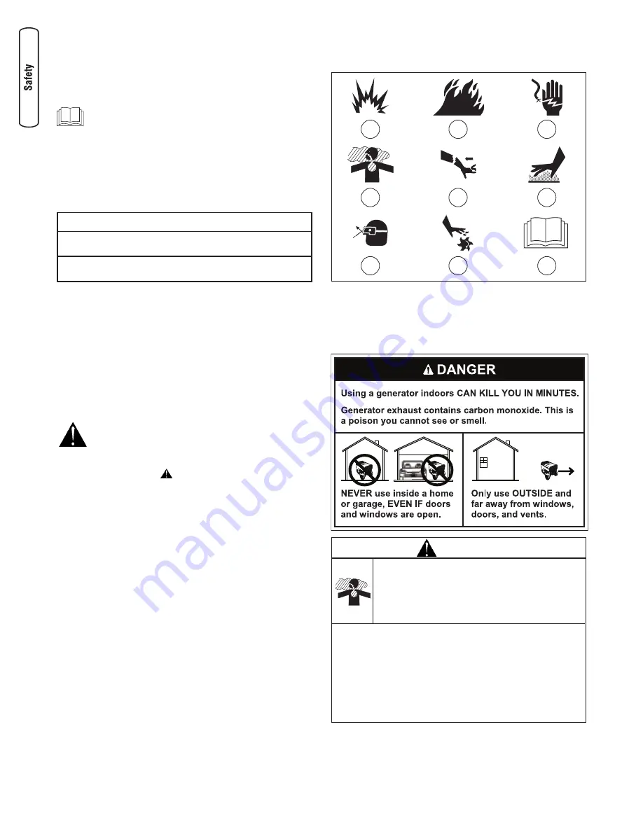 Briggs & Stratton 203985GS Operator'S Manual Download Page 4