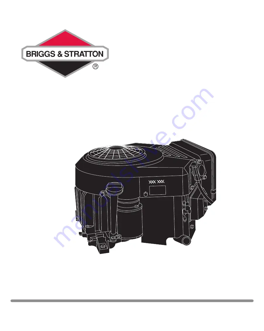 Briggs & Stratton 290000 Series Operating & Maintenance Instruction Manual Download Page 1