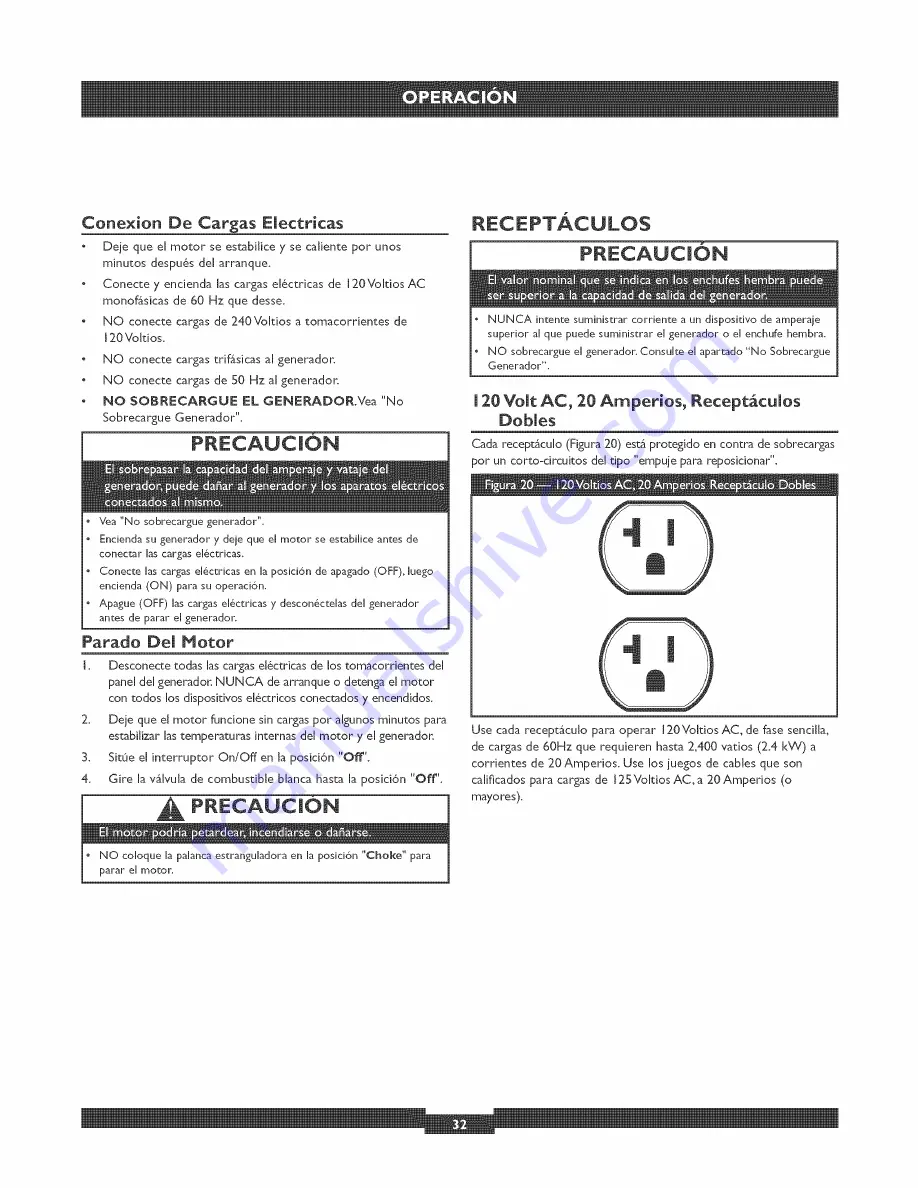 Briggs & Stratton 30319 Operator'S Manual Download Page 32