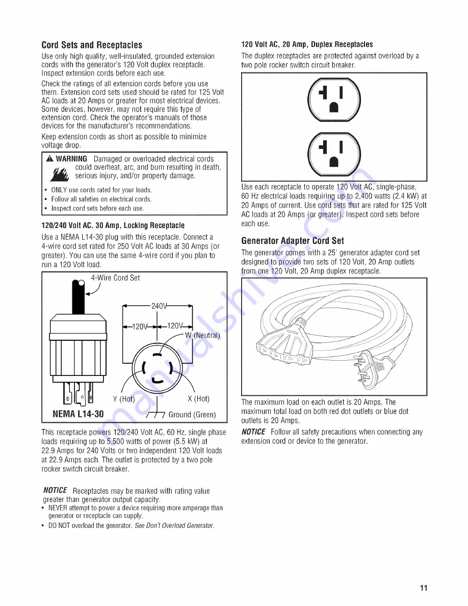 Briggs & Stratton 316916GS Скачать руководство пользователя страница 11