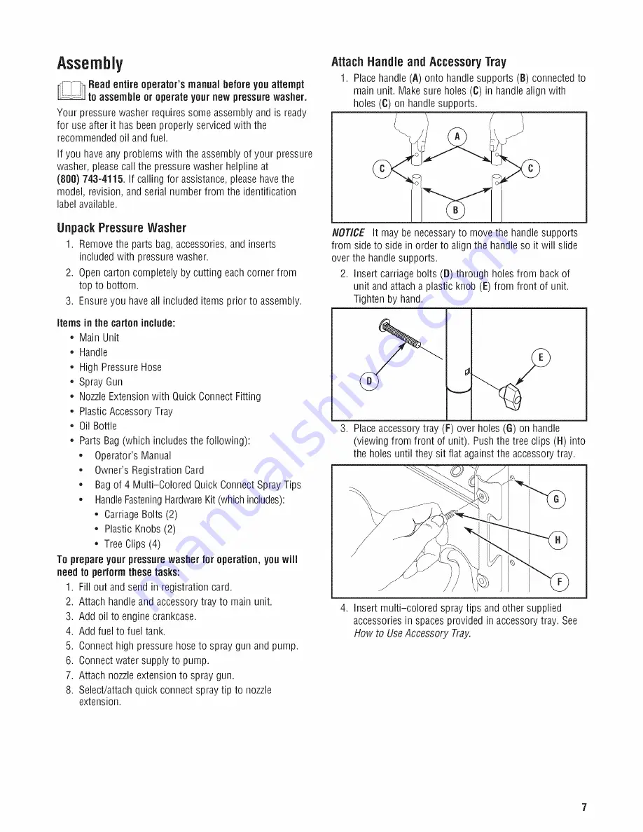 Briggs & Stratton 317455GS Operator'S Manual Download Page 7