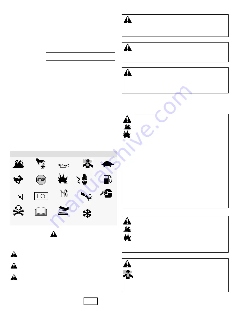 Briggs & Stratton 490000  Vanguard Gaseous Operator'S Manual Download Page 11