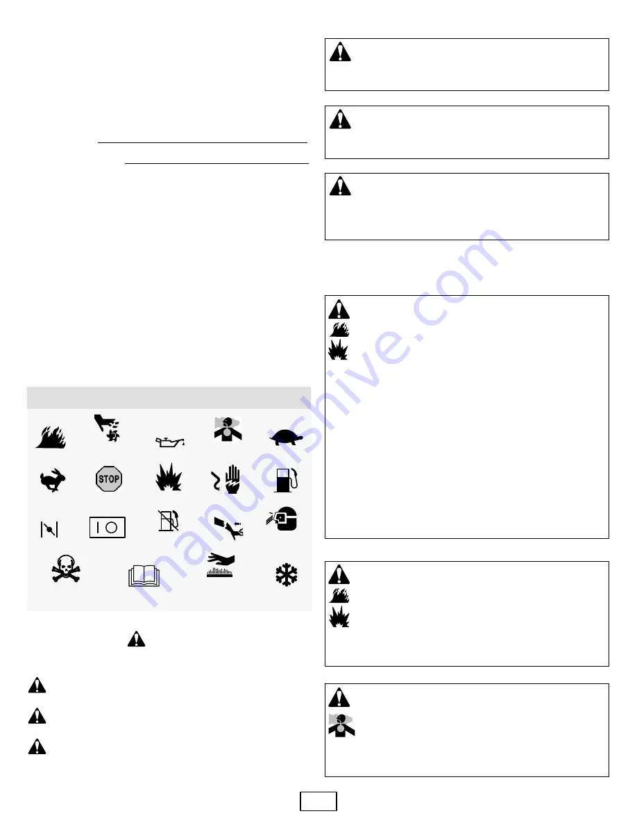 Briggs & Stratton 490000  Vanguard Gaseous Operator'S Manual Download Page 17