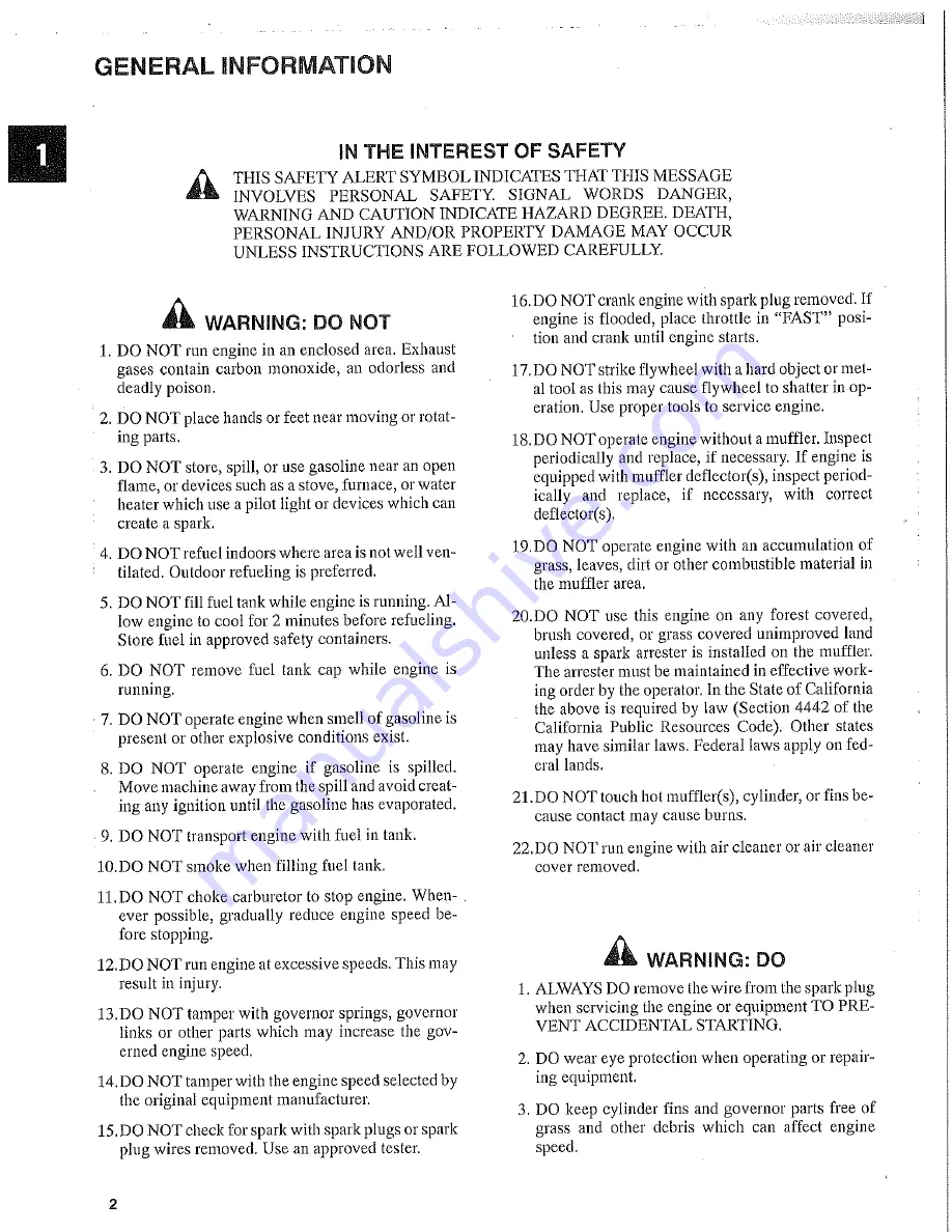 Briggs & Stratton 95700 Series Service And Repair Manual Download Page 8