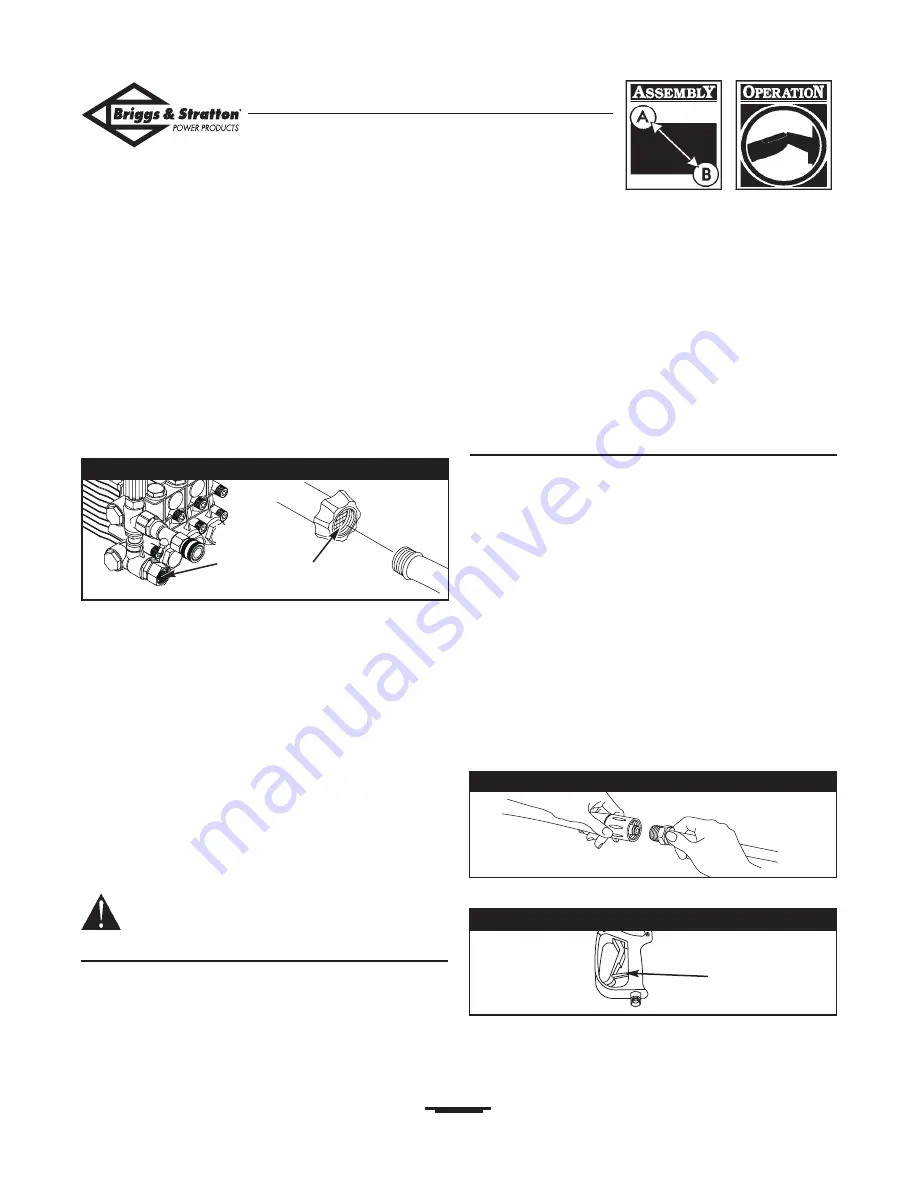 Briggs & Stratton BPW2400 Owner'S Manual Download Page 6