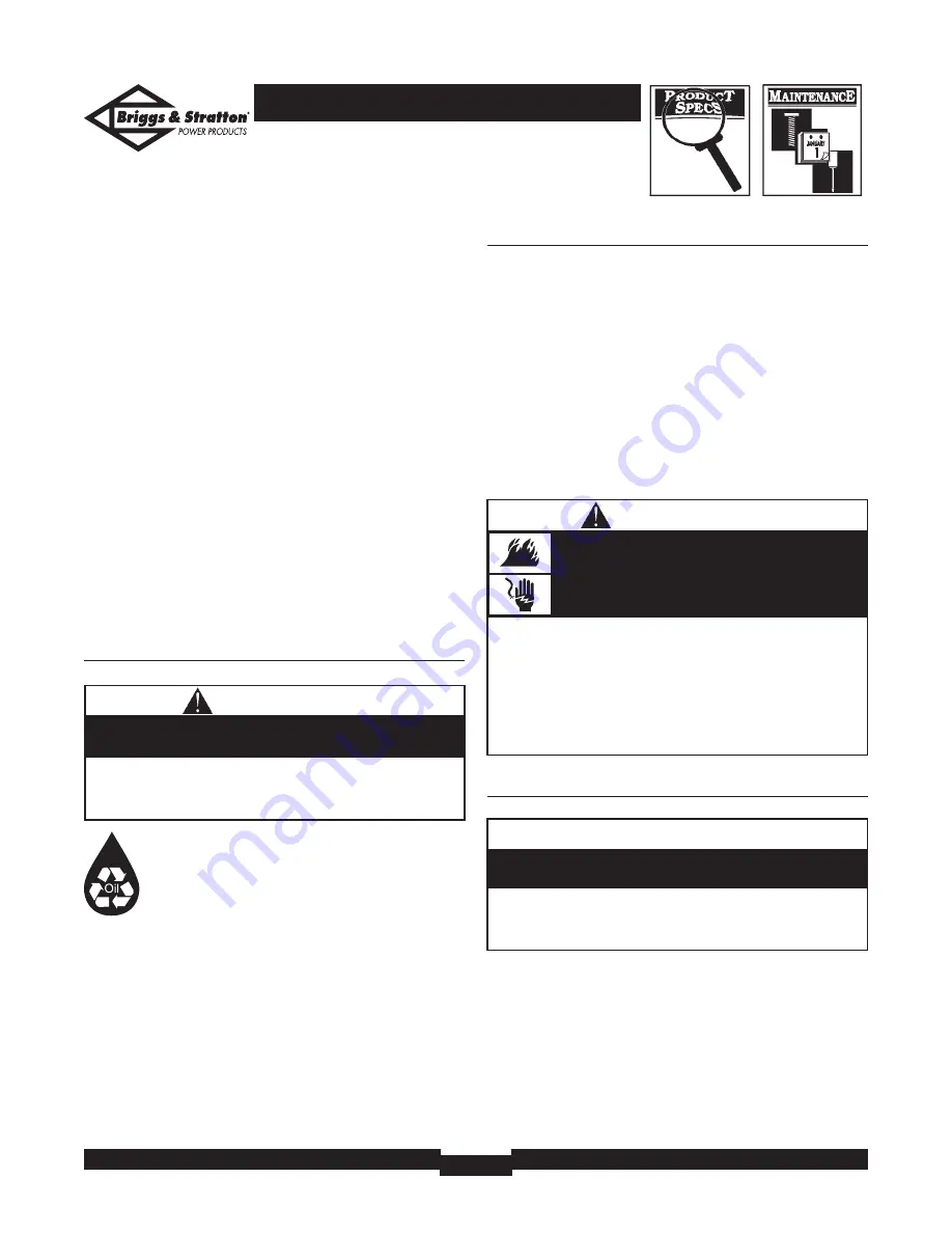 Briggs & Stratton Elite 030208 Owner'S Manual Download Page 12