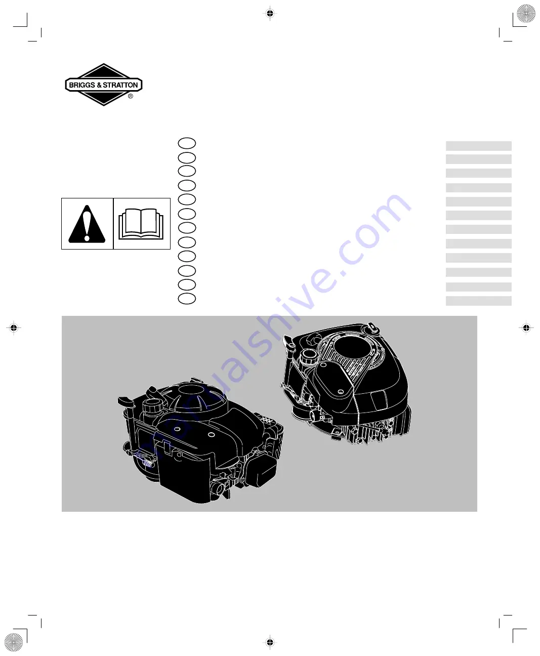 Briggs & Stratton Intek Operating & Maintenance Instructions Download Page 1