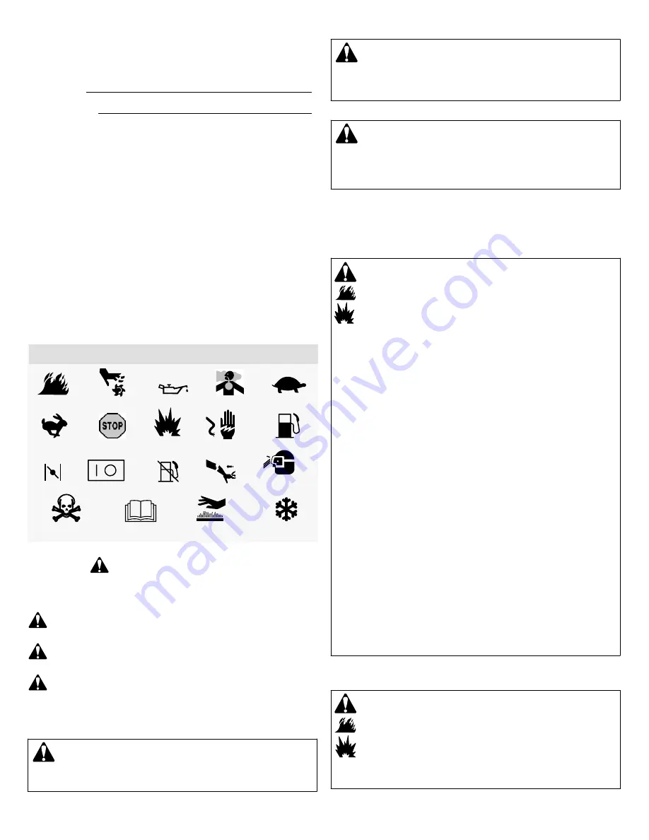 Briggs & Stratton Professional 850 120000 Operator'S Manual Download Page 12