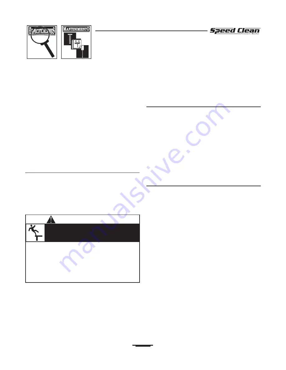 Briggs & Stratton SpeedClean 020239-0 Owner'S Manual Download Page 27