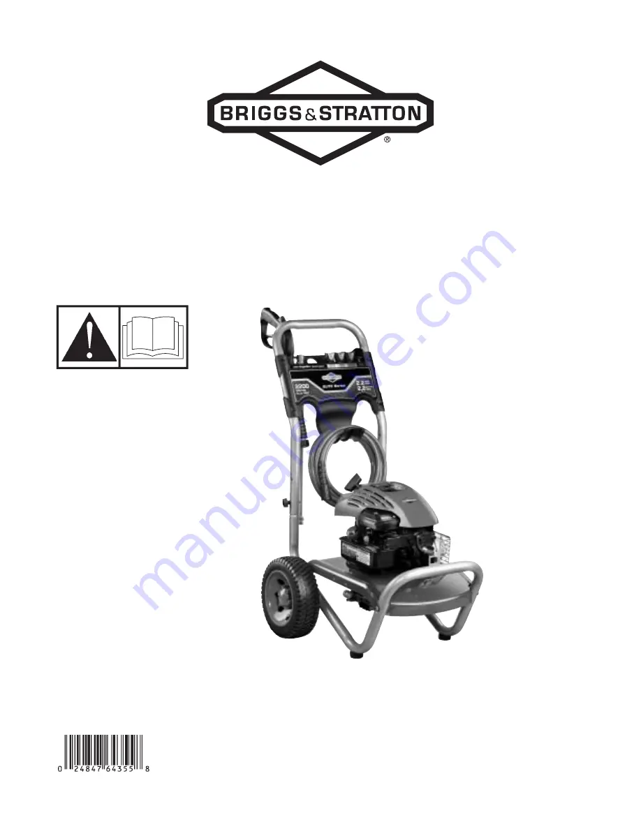 Briggs & Stratton SpeedClean 2200 PSI Скачать руководство пользователя страница 1