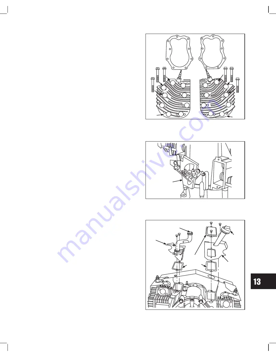 Briggs & Stratton Twin Cylinder L-Head Repair Manual Download Page 160