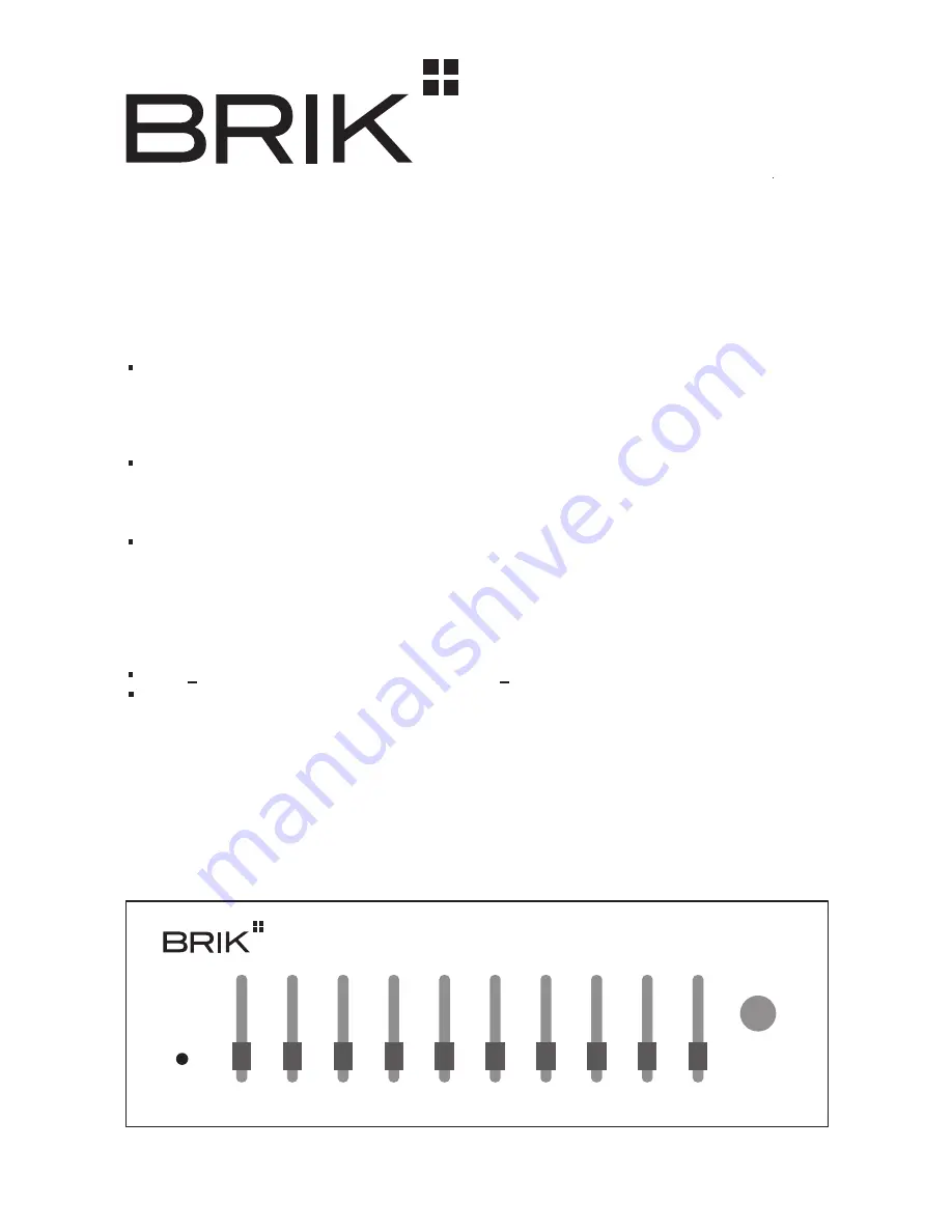 Brik Equalizer Stage Скачать руководство пользователя страница 2