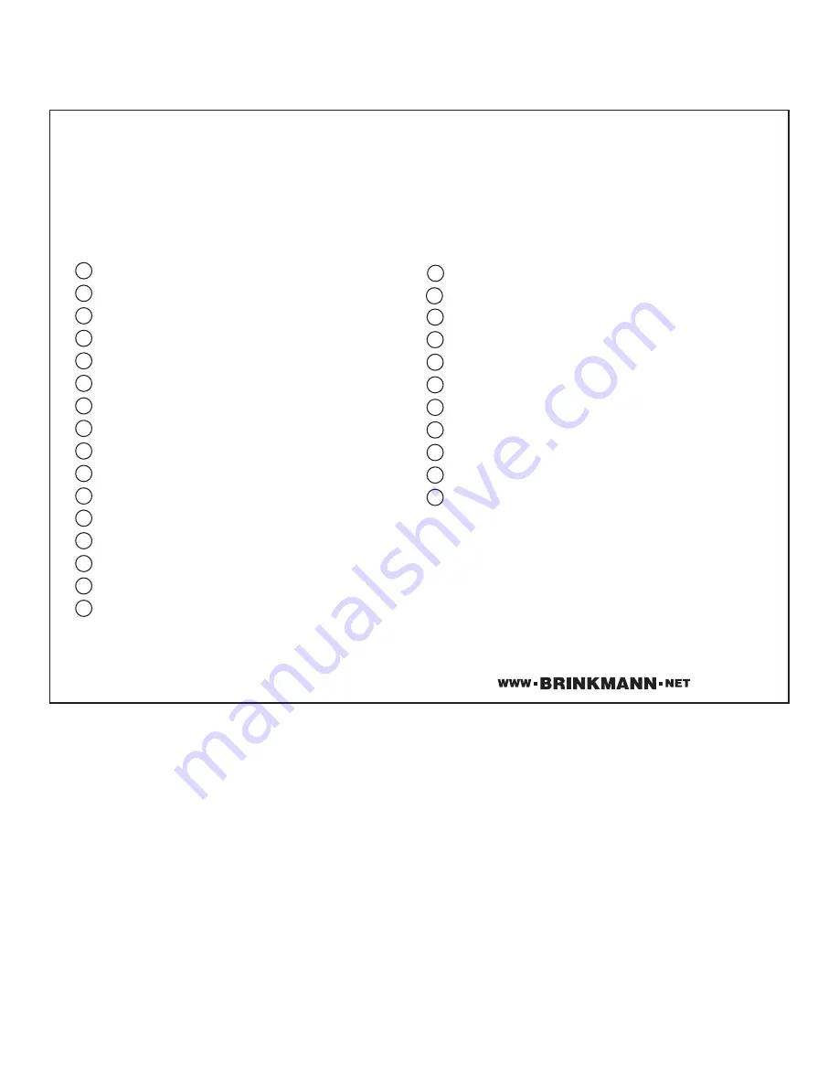 Brinkmann 810-4535-S Owner'S Manual Download Page 20