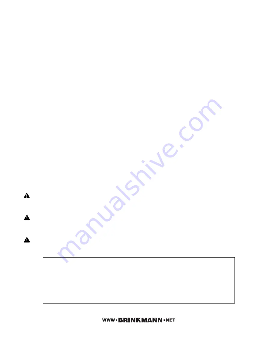 Brinkmann 810-9211-S Owner'S Manual Download Page 32