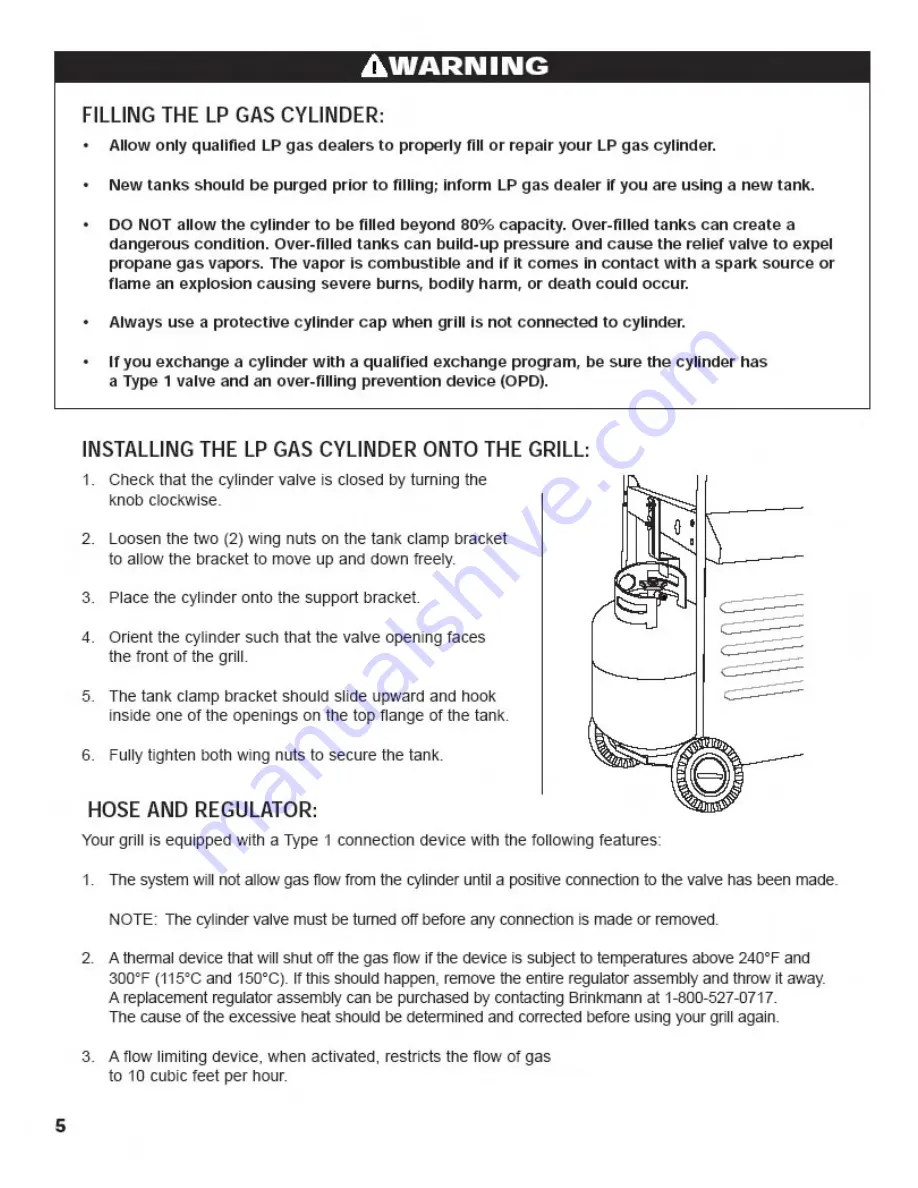 Brinkmann Backyard kitchen Owner'S Manual Download Page 6